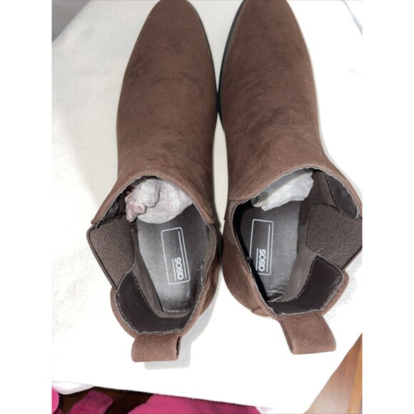 ASOS Dress Boots Men Brown Suede Size 8.5 - Picture 6 of 9